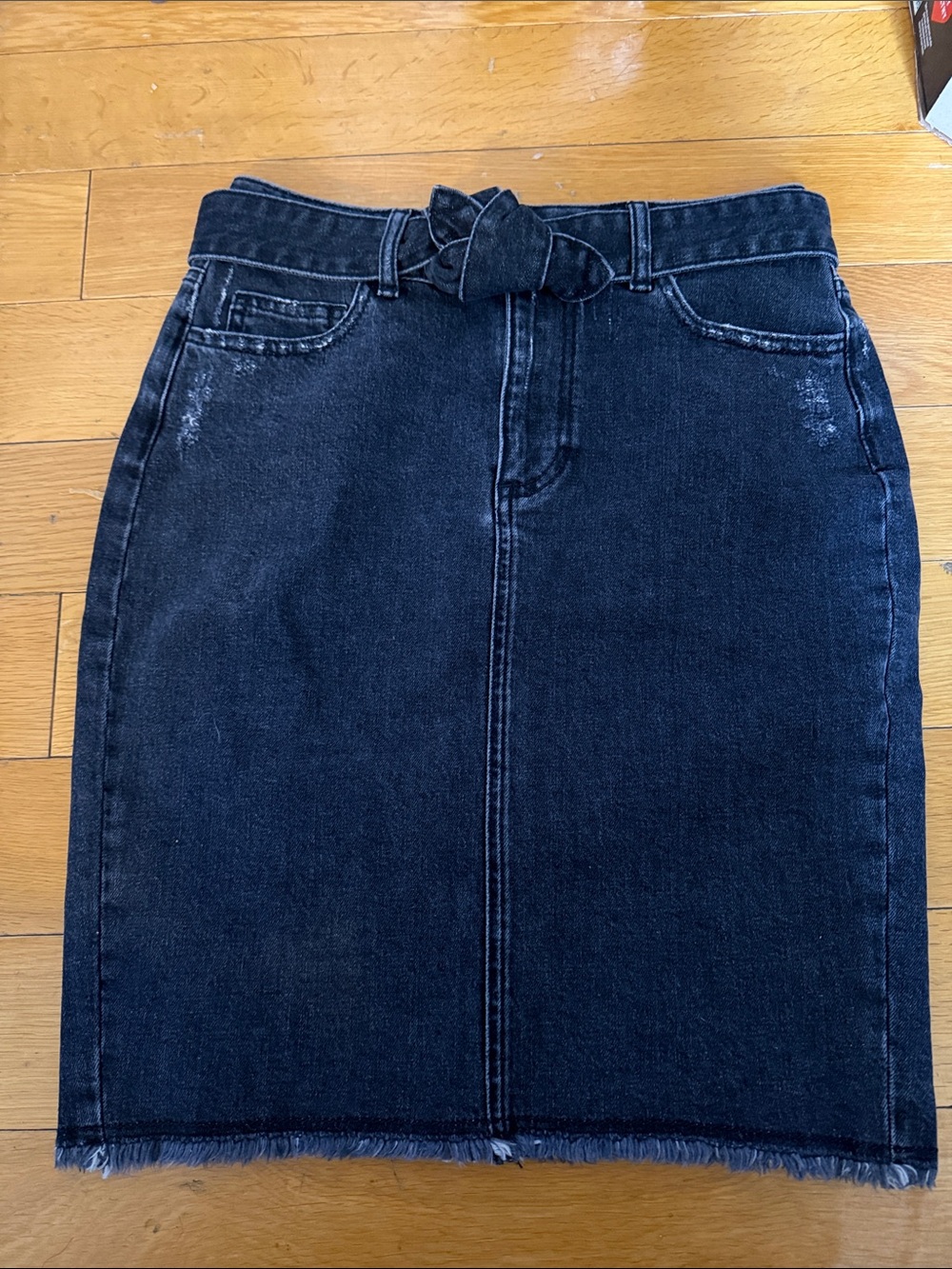 PAIGE Night Scape Wash Belted Deirdre Skirt Size 27